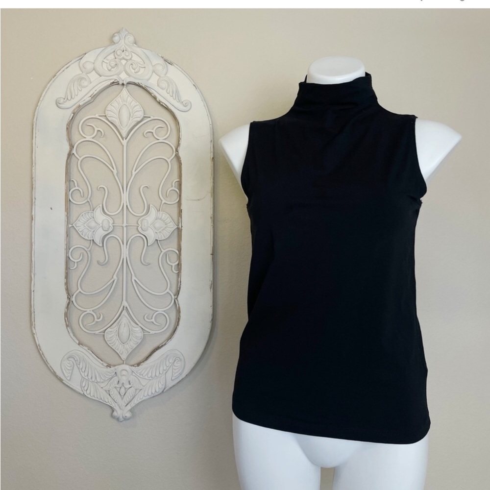 Athleta | Women's Black High Neck Sleeveless Top | Size: XS